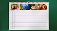 Calendrier familial A2 Calendrier familial A2 avec des photos de paysage et de famille