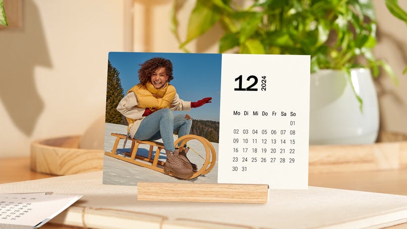 Nachhaltiger Tischkalender Nachhaltiger Tischkalender im Querformat