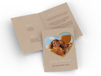 Klappkarte als Einladung zur Hochzeit gestalten