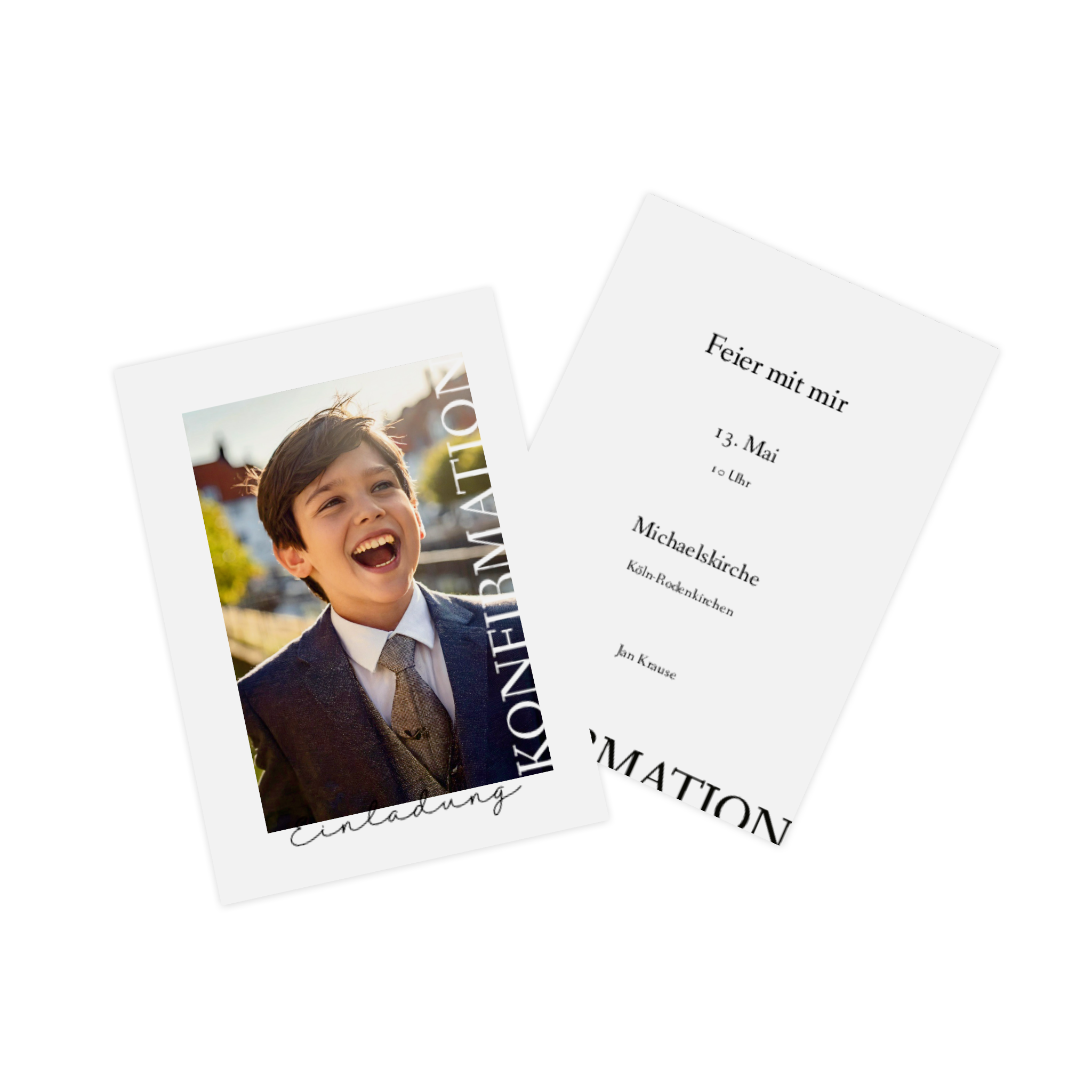 Fotokarte als Weihnachtskarte mit Familienfoto