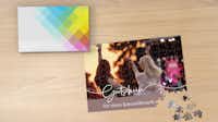 Puzzle mit Konzertgutschein Puzzle mit einem Foto von einem Konzert und einem Gutschein-Design.