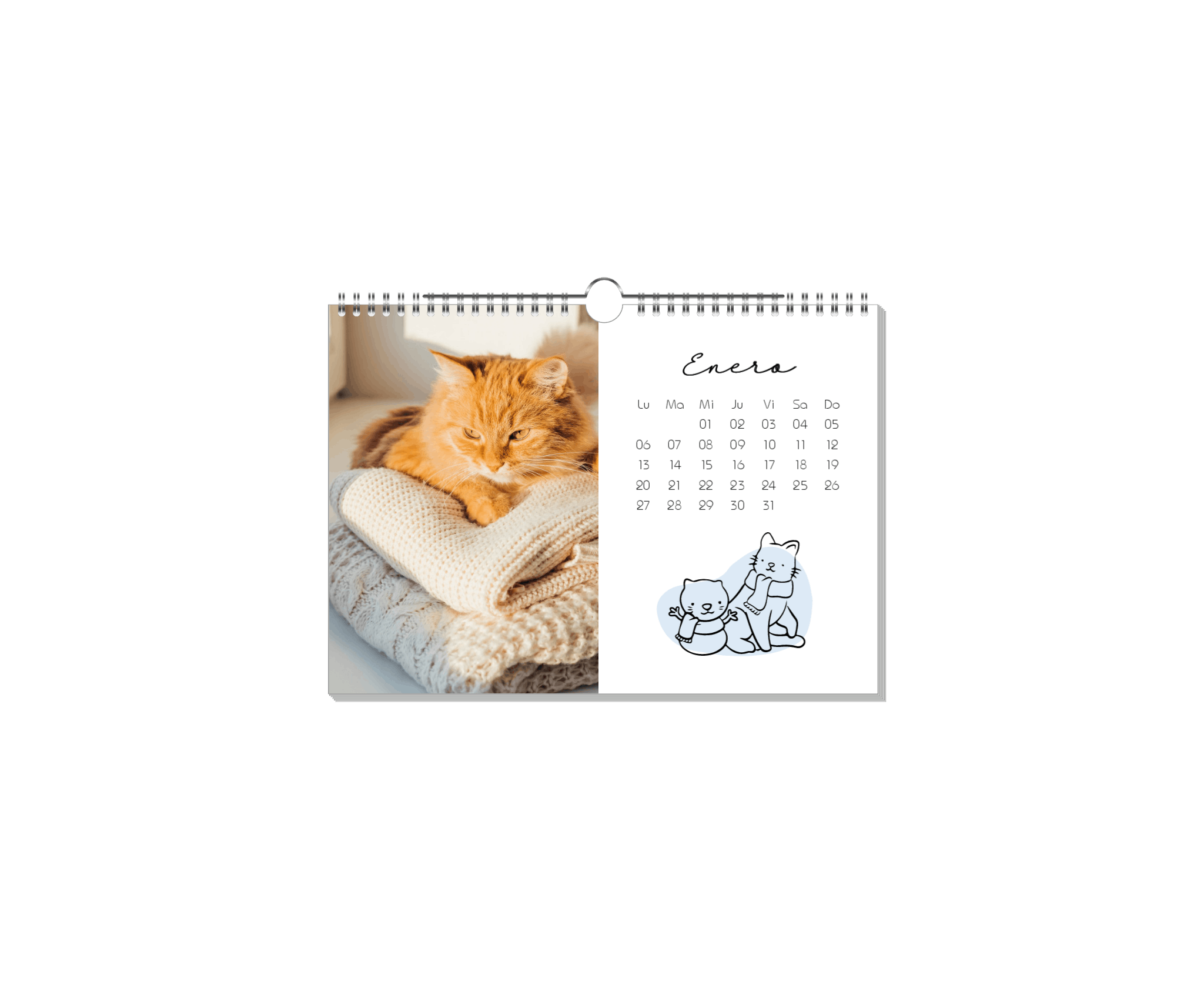 Calendario con diseño