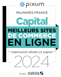 Pixum a été élu meilleur site de e-commerce pour "l'impression photo & papier" en 2024 Pixum a été élu meilleur site de e-commerce pour "l'impression photo & papier" en 2024