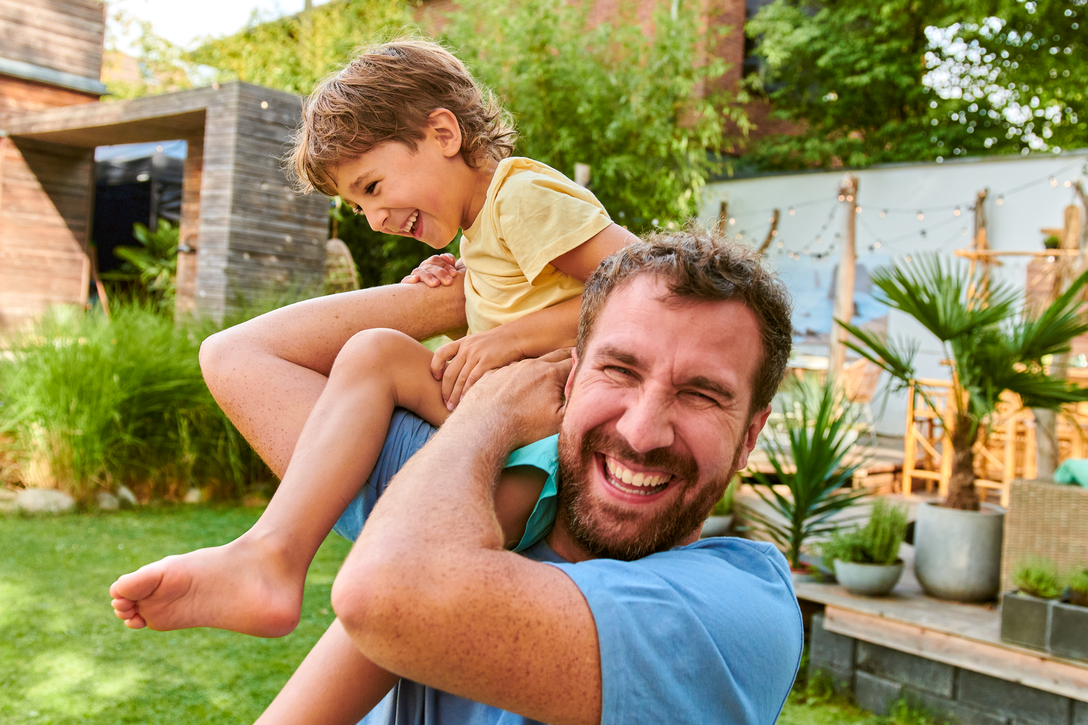 Familienzeit im Garten
