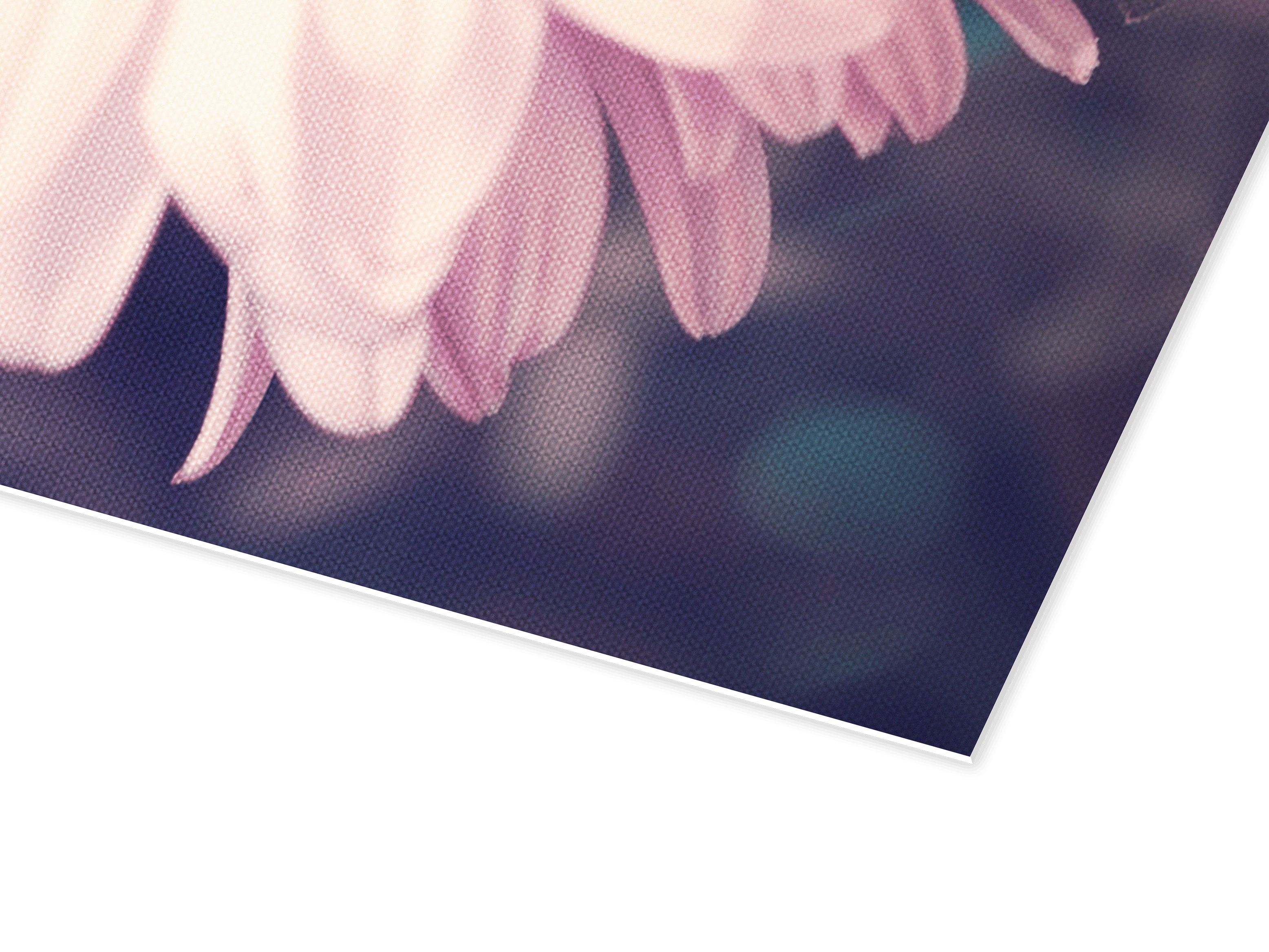 Detailbeeld van een fotoposter met fotopapier zijde textuur
