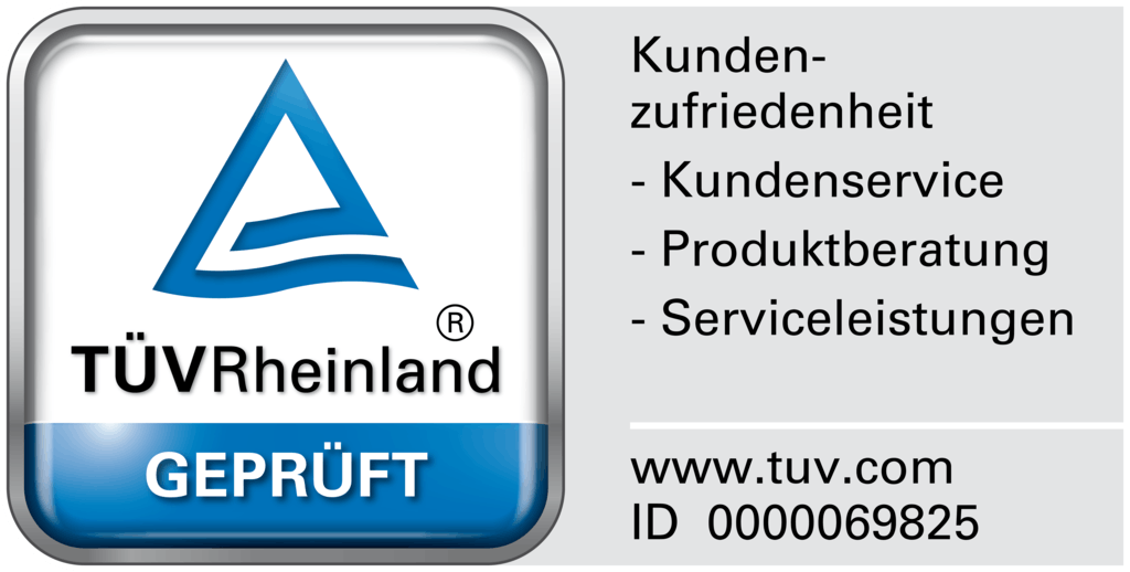 TUEV Rheinland 2019 Testsiegel Kundenservice
