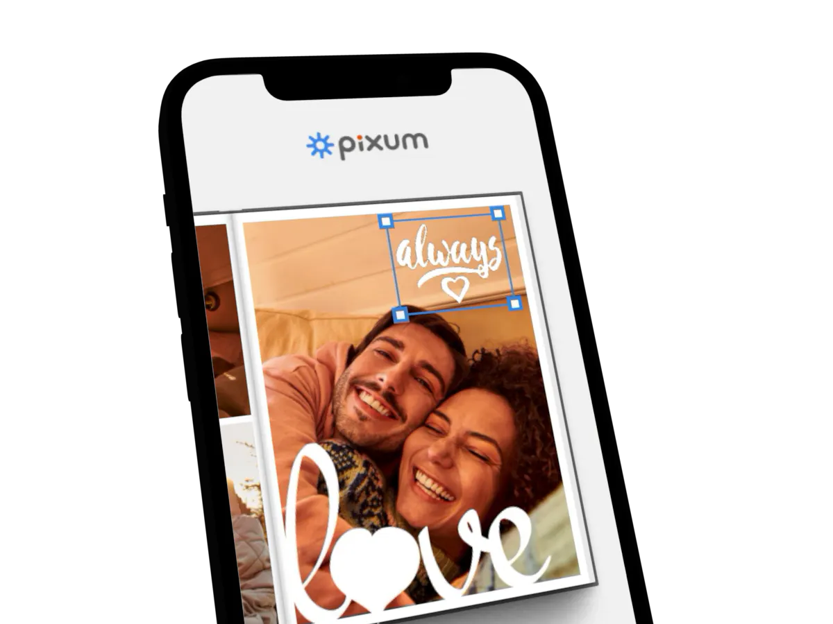 Stickers en la app Pixum