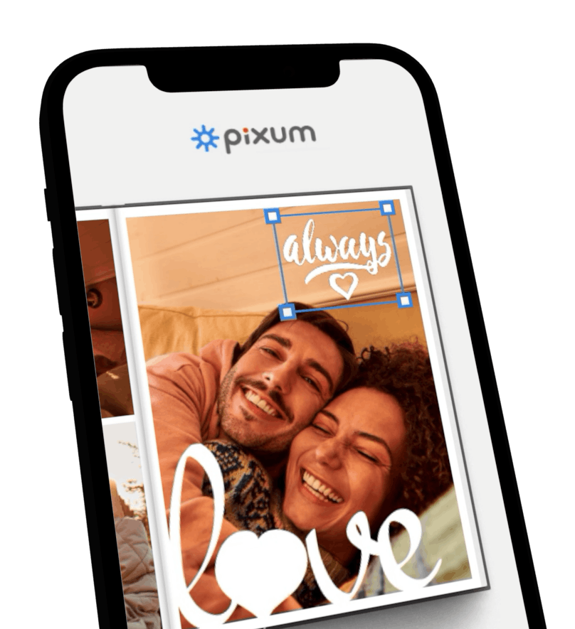 Sticker nell'app Pixum