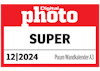 Auszeichnung "Super" von der digitalPHOTO 12/2024 für die Pixum Wandkalender A3