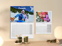 Klappkalender A3 und A4 mit winterlichen Motiven Klappkalender A3 und A4 mit winterlichen Motiven