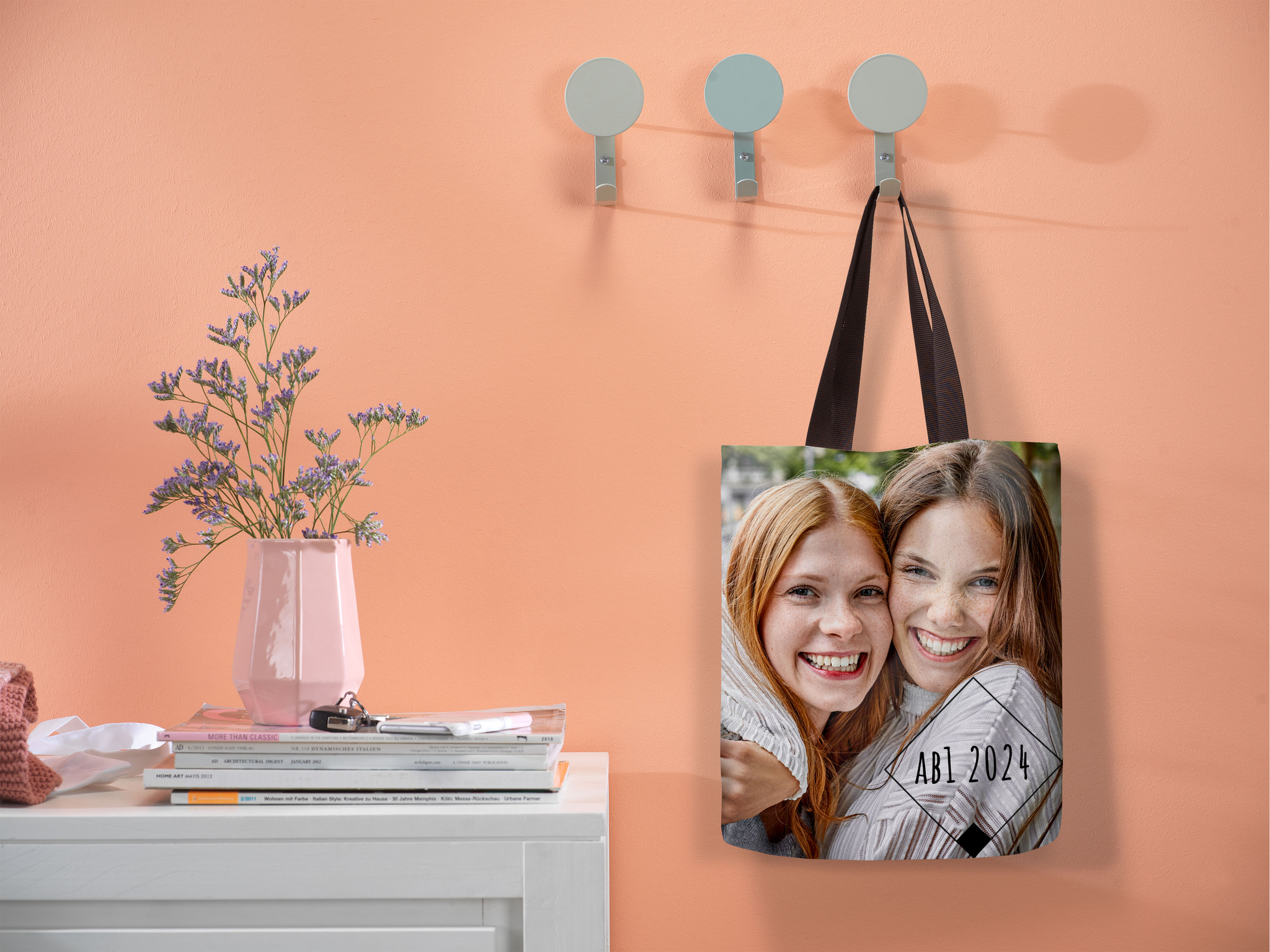 Foto-Tragetasche mit Design im Ambiente