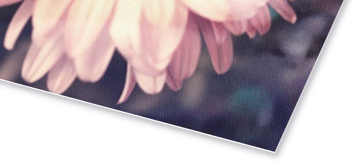 Vista in dettaglio di un biglietto su carta premium satinata