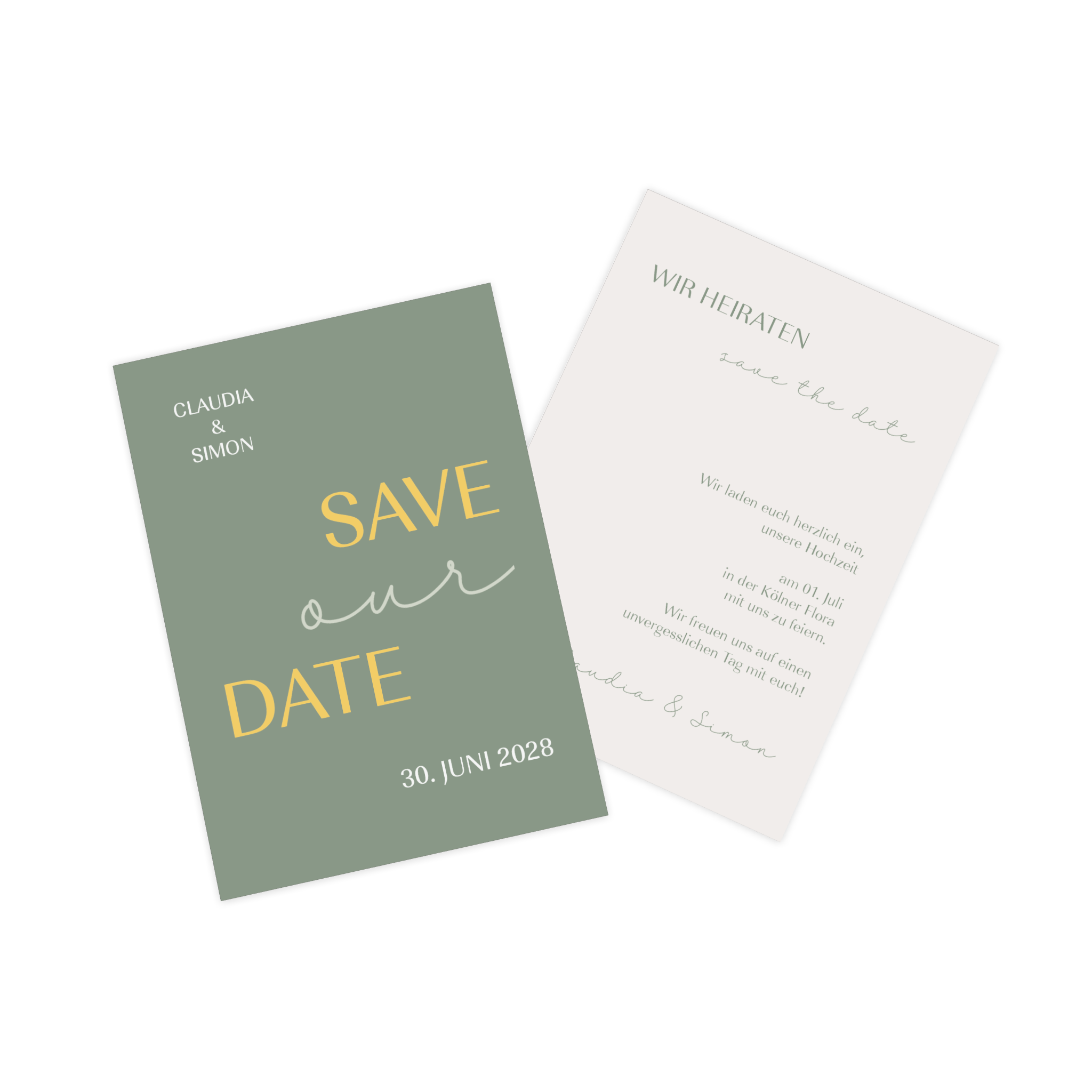 Fotokarte als Save The Date gestalten