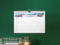 Foto-Familienkalender in A5 Foto-Familienplaner mit 4 Spalten im A5-Querformat.