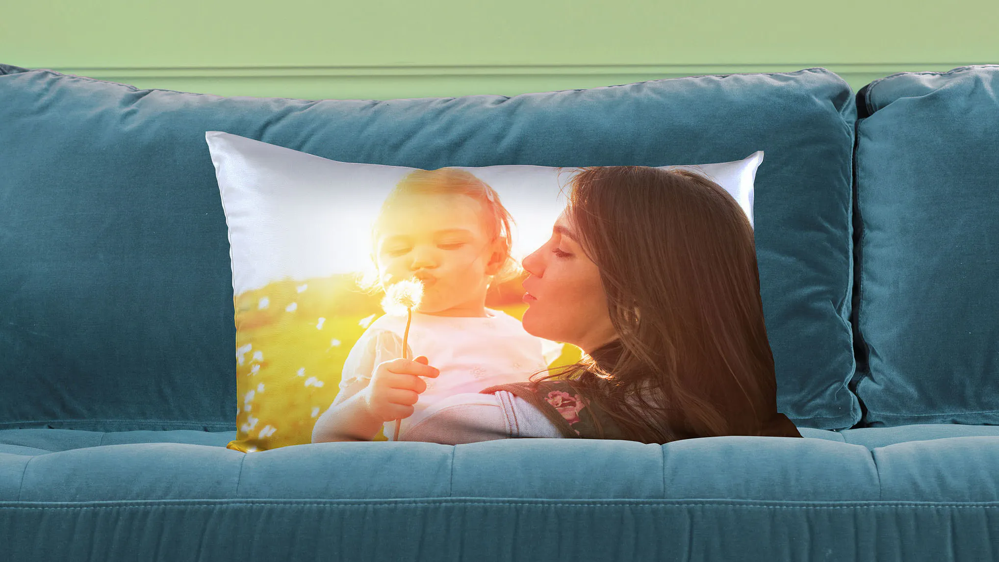 Photo cushion 80x40 mother and child Photo cushion 80x40 mother and child