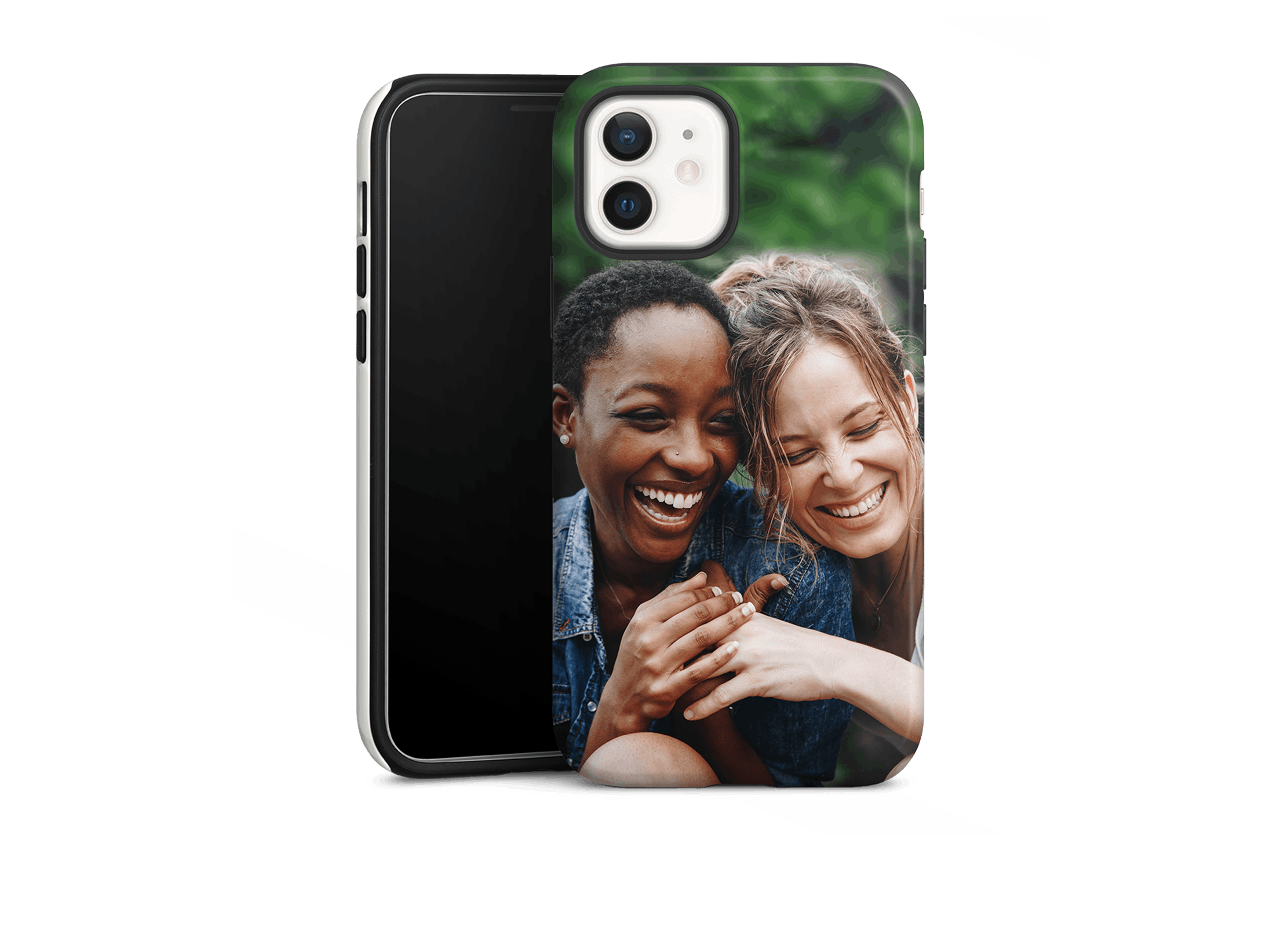 Coque personnalisée silicone semi-rigide avec photo de deux amies