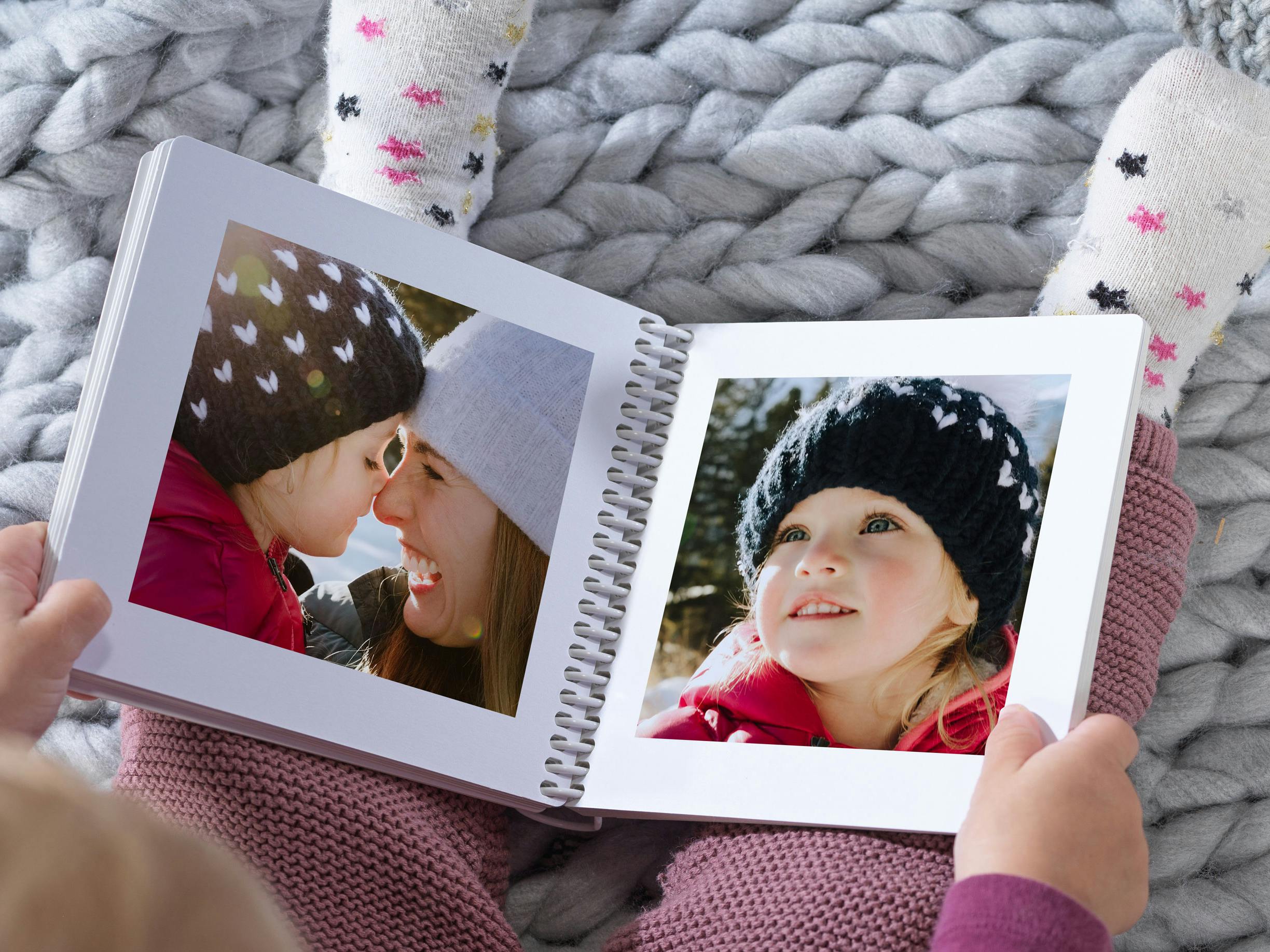 Pixum Baby-Fotobuch mit Wintermotiven