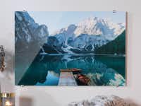 Foto hinter Acrylglas Pixum Acrylglasfoto in quer mit winterlichem Motiv