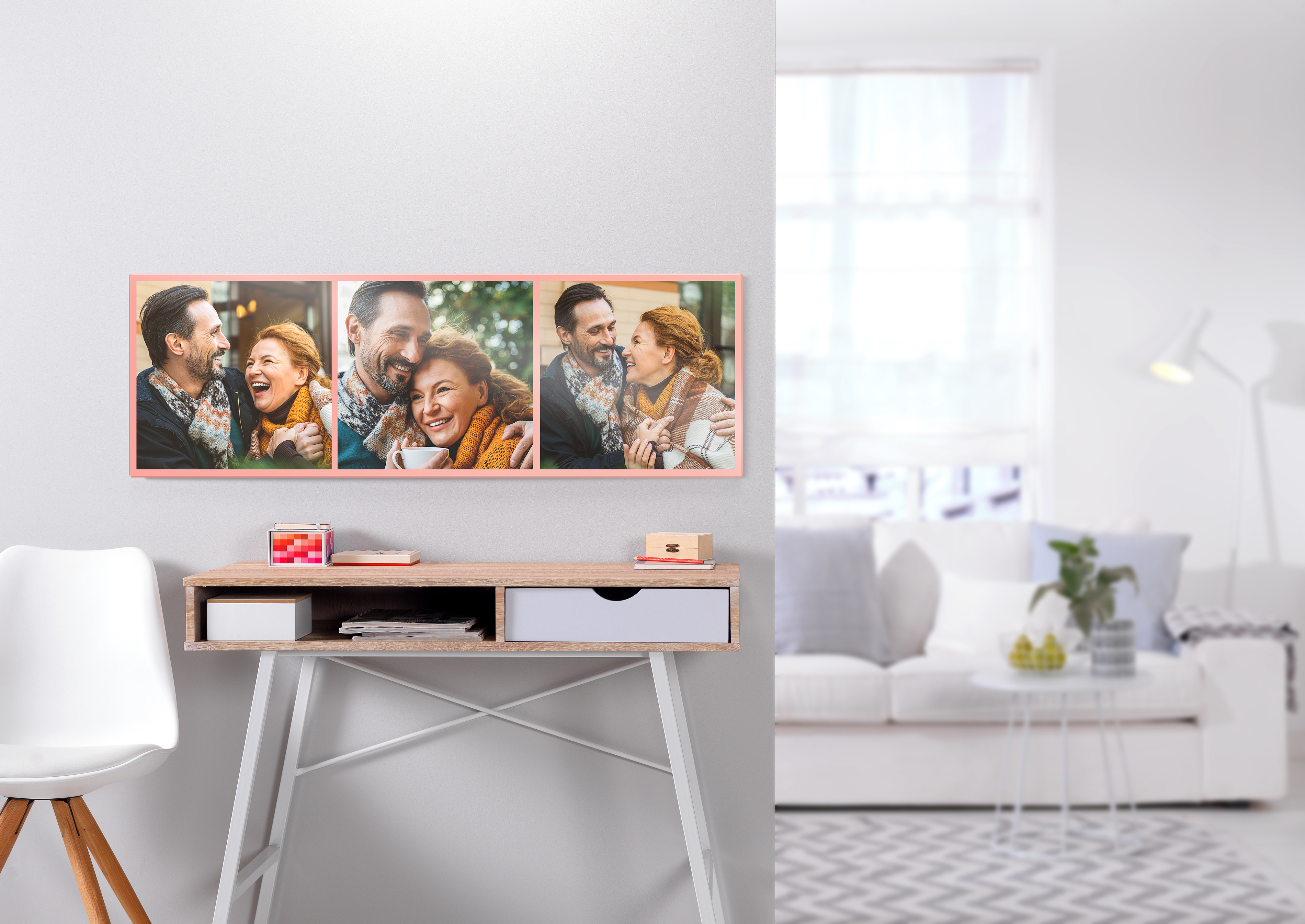 Fototableau met een foto van een koppel