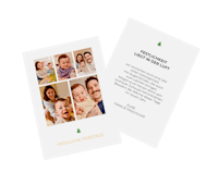 Fotokarten mit persönlicher Nachricht als Weihnachtskarten gestalten Fotokarte als Weihnachtskarte mit Familienfoto