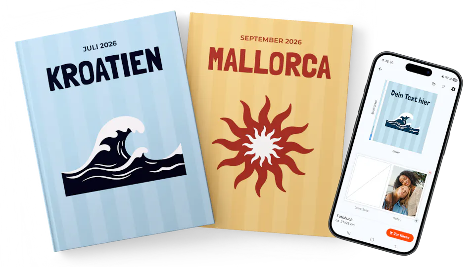 Pixum Fotobuch Reisekollektion in der App Pixum Fotobuch Reisekollektion in der App