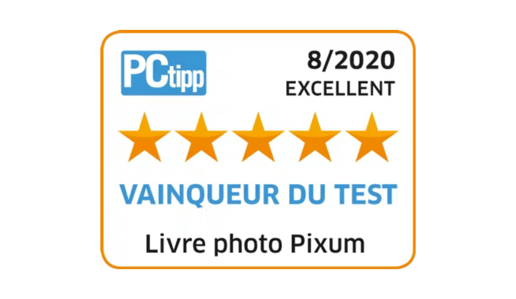 Livre photo Pixum élu vainqueur du test de PCtipp