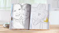 Fotobok porträtt målarbok
