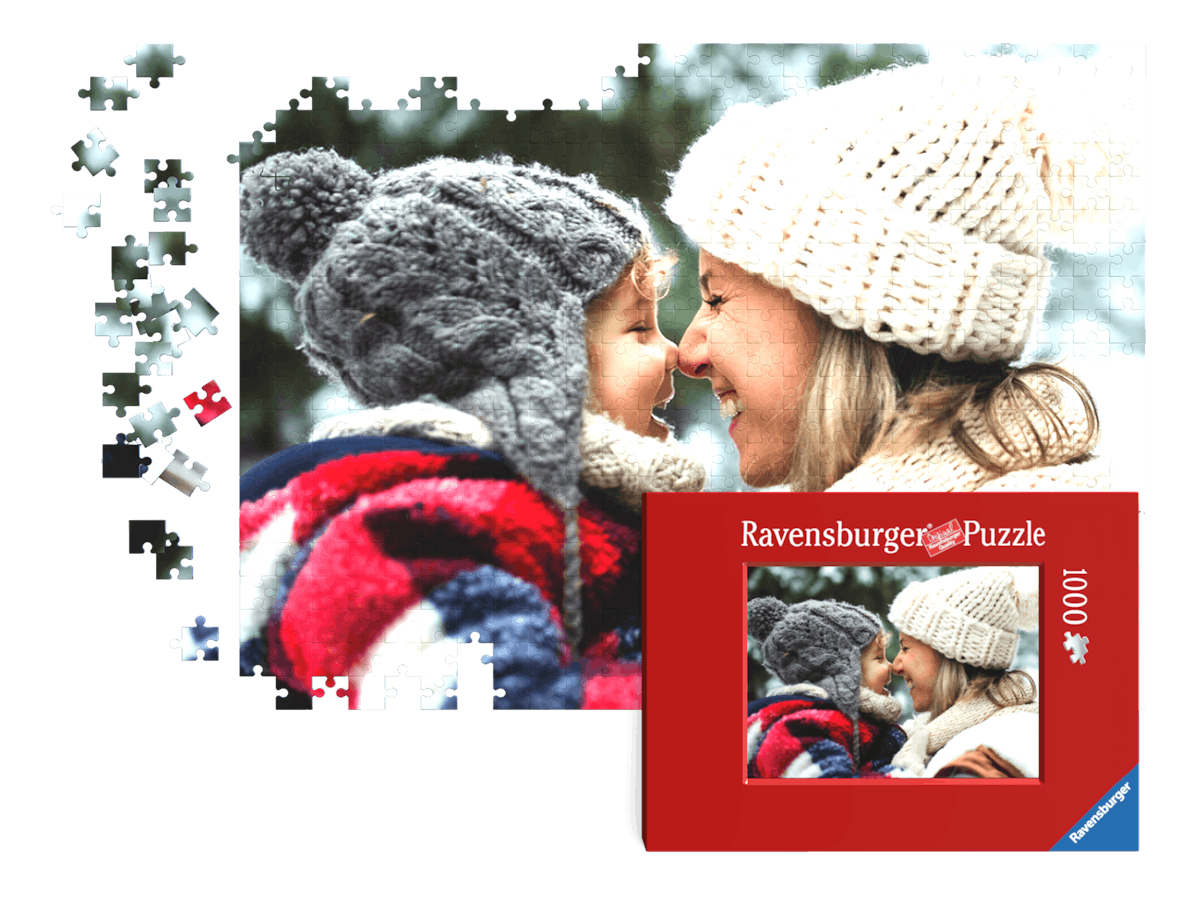Skapa ditt Ravensburger fotopussel med vintermotiv