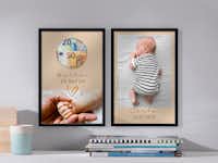 Regalo de dinero personalizado con recorte redondo Regalo de dinero personalizado con recorte redondo y con la foto de un bebé recién nacido