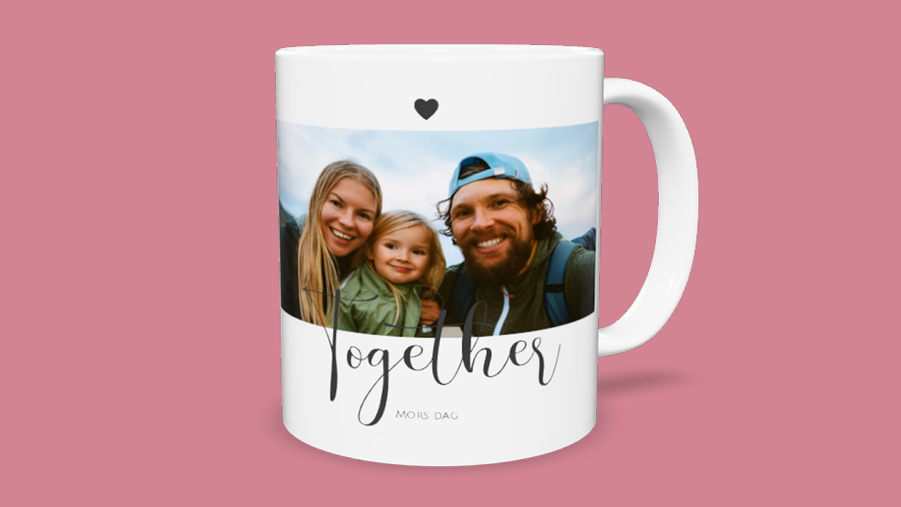 Skapa en fin fotomugg med deisgn till mors dag