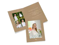 Takkekort til konfirmation med personligt foto