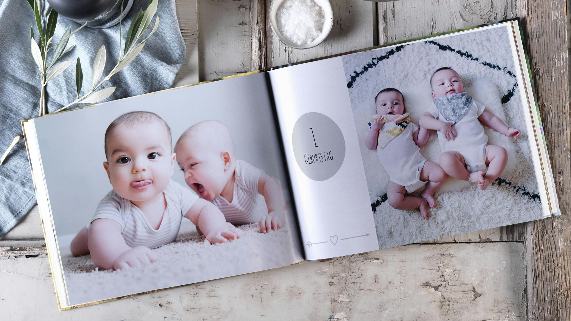 Baby-Fotobuch im Querformat