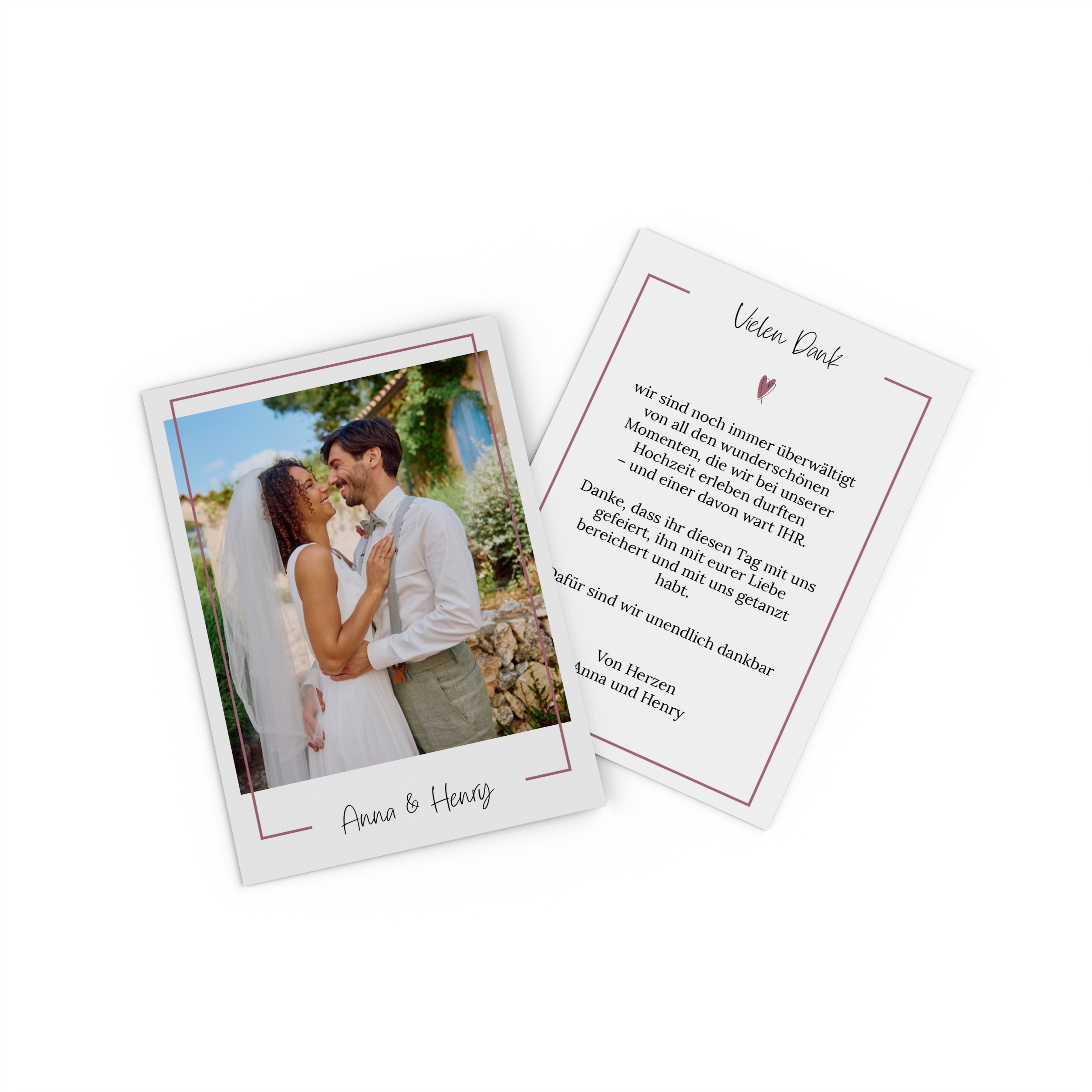 Fotokarte mit Pärchenfoto als Save the Date 