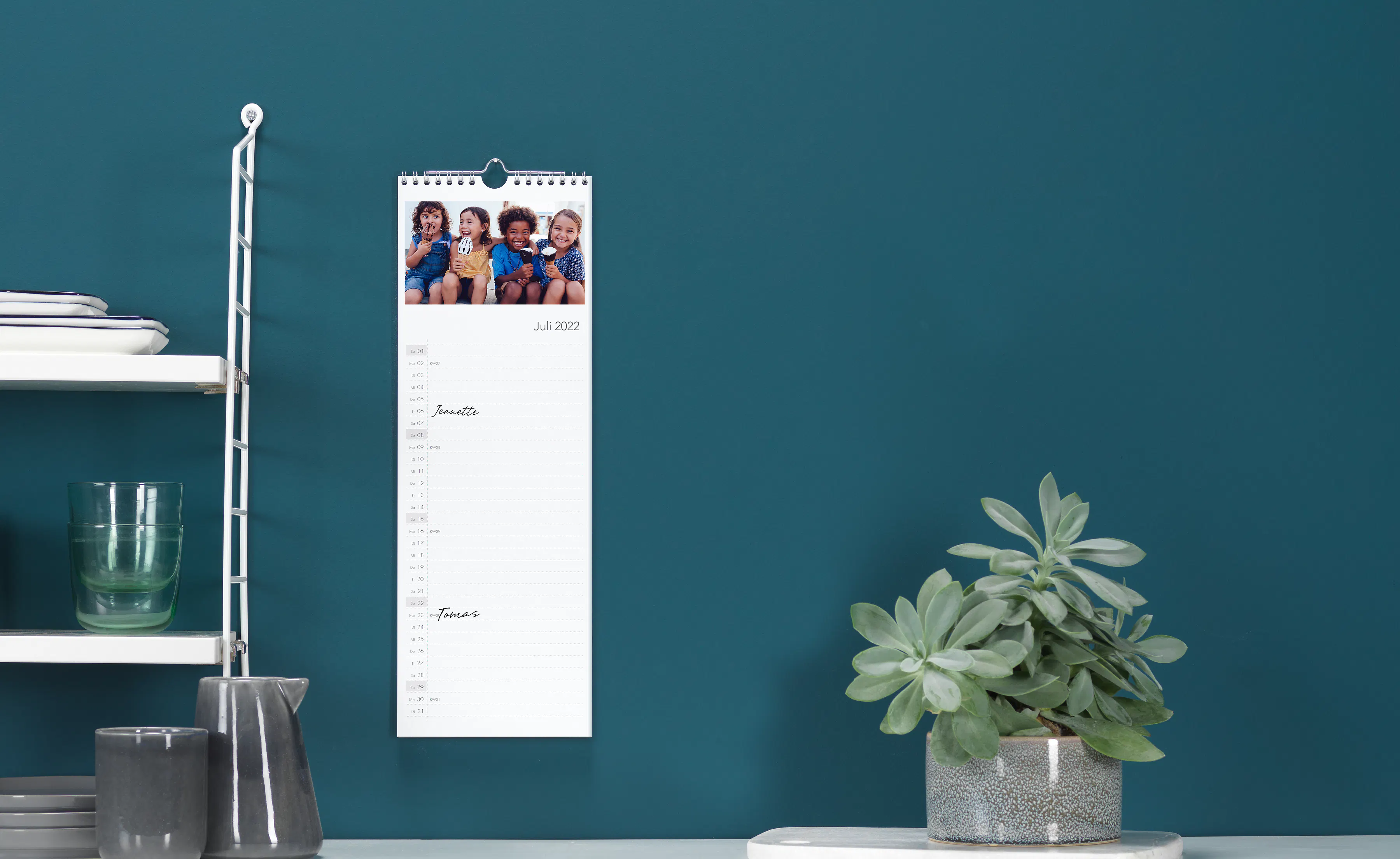 Calendario da cucina personalizzato per appuntamenti