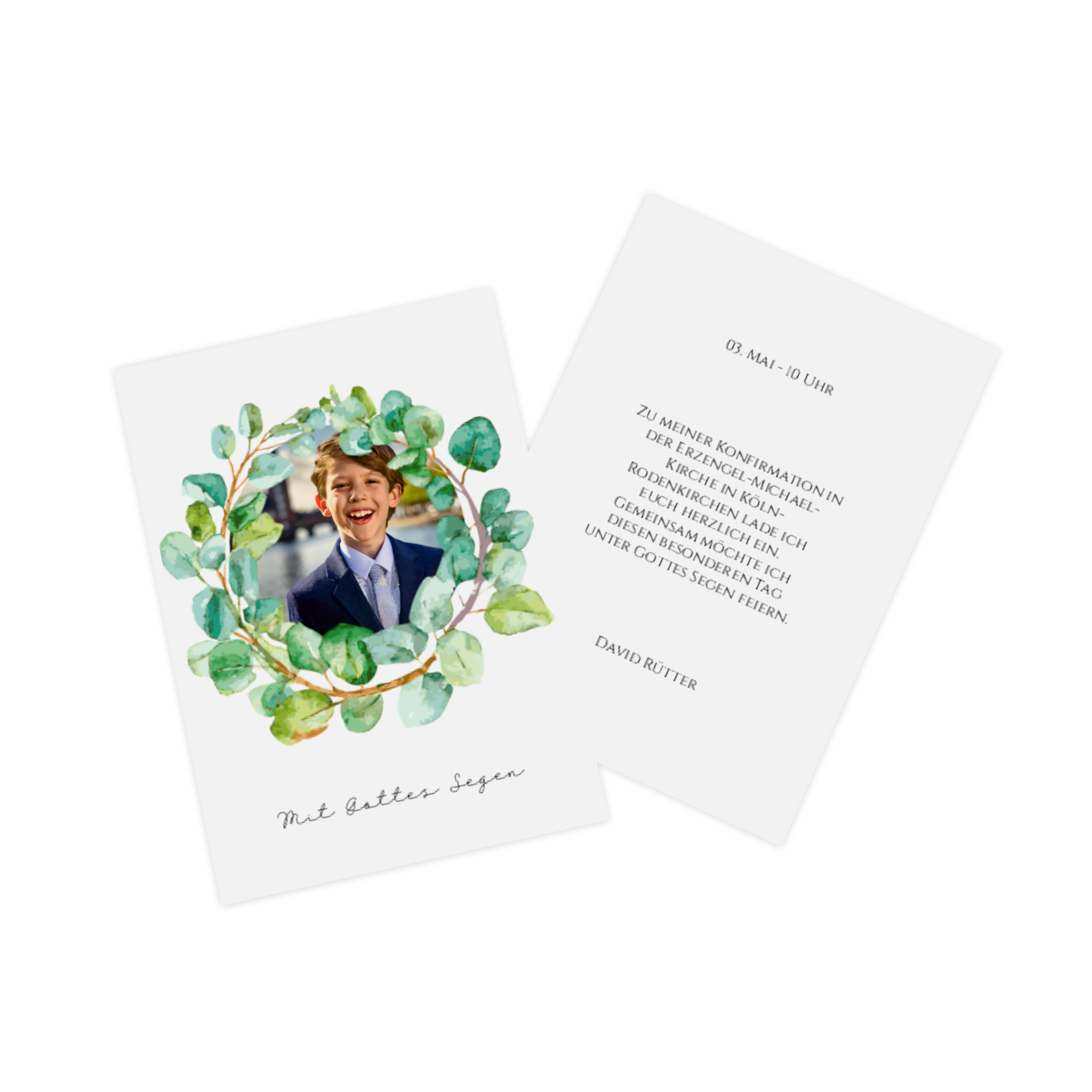 Fotokarte als Weihnachtskarte mit Familienfoto