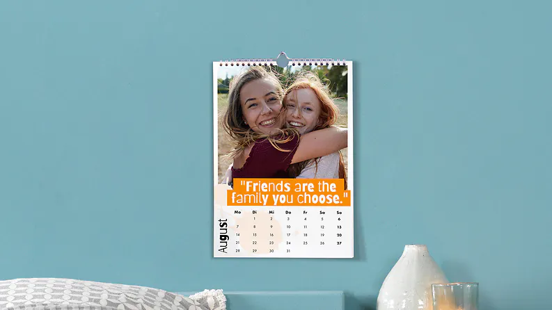 Calendario personalizzato Pixum in formato A4 verticale