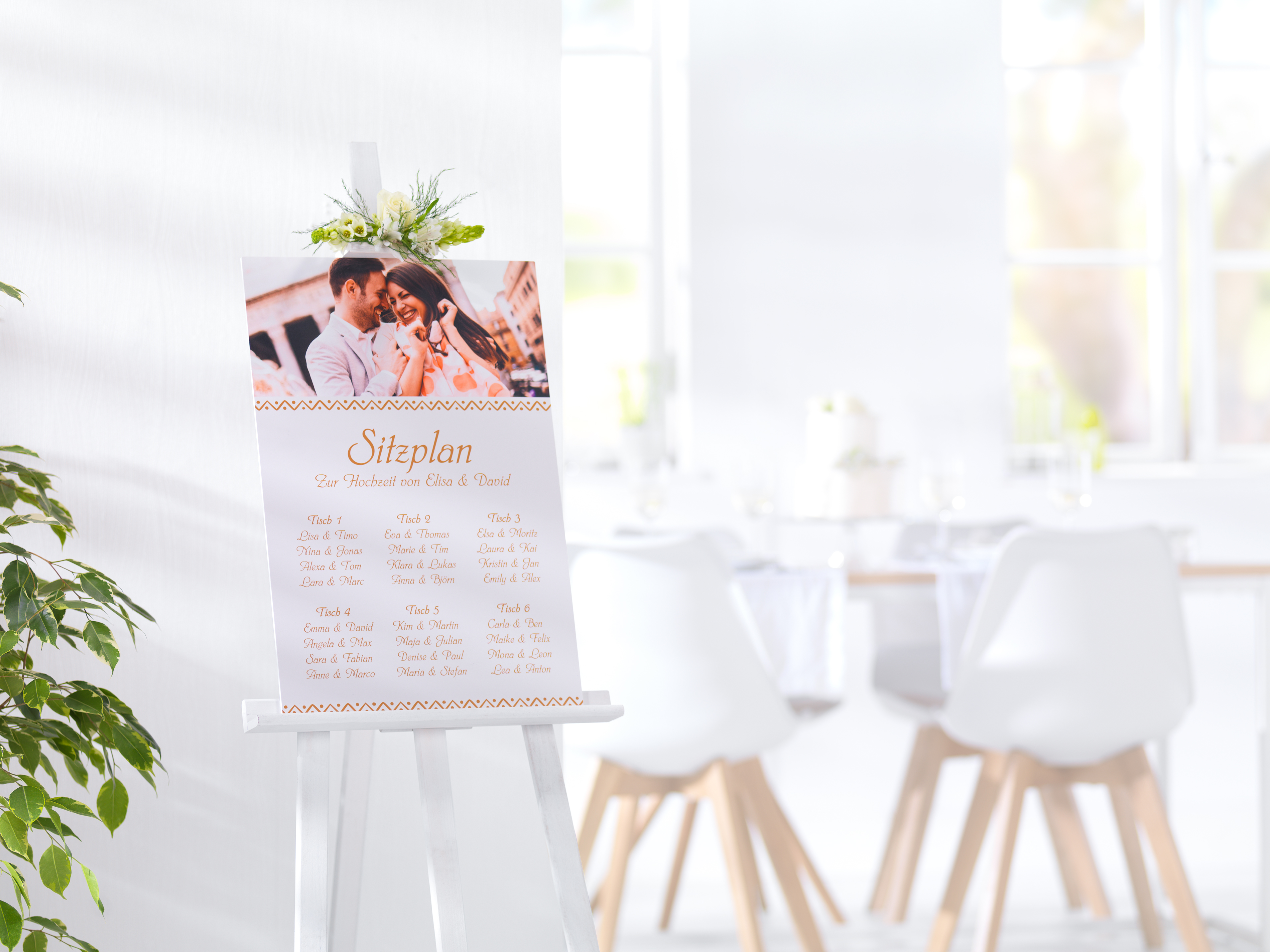 Dispozione dei posti per la location 