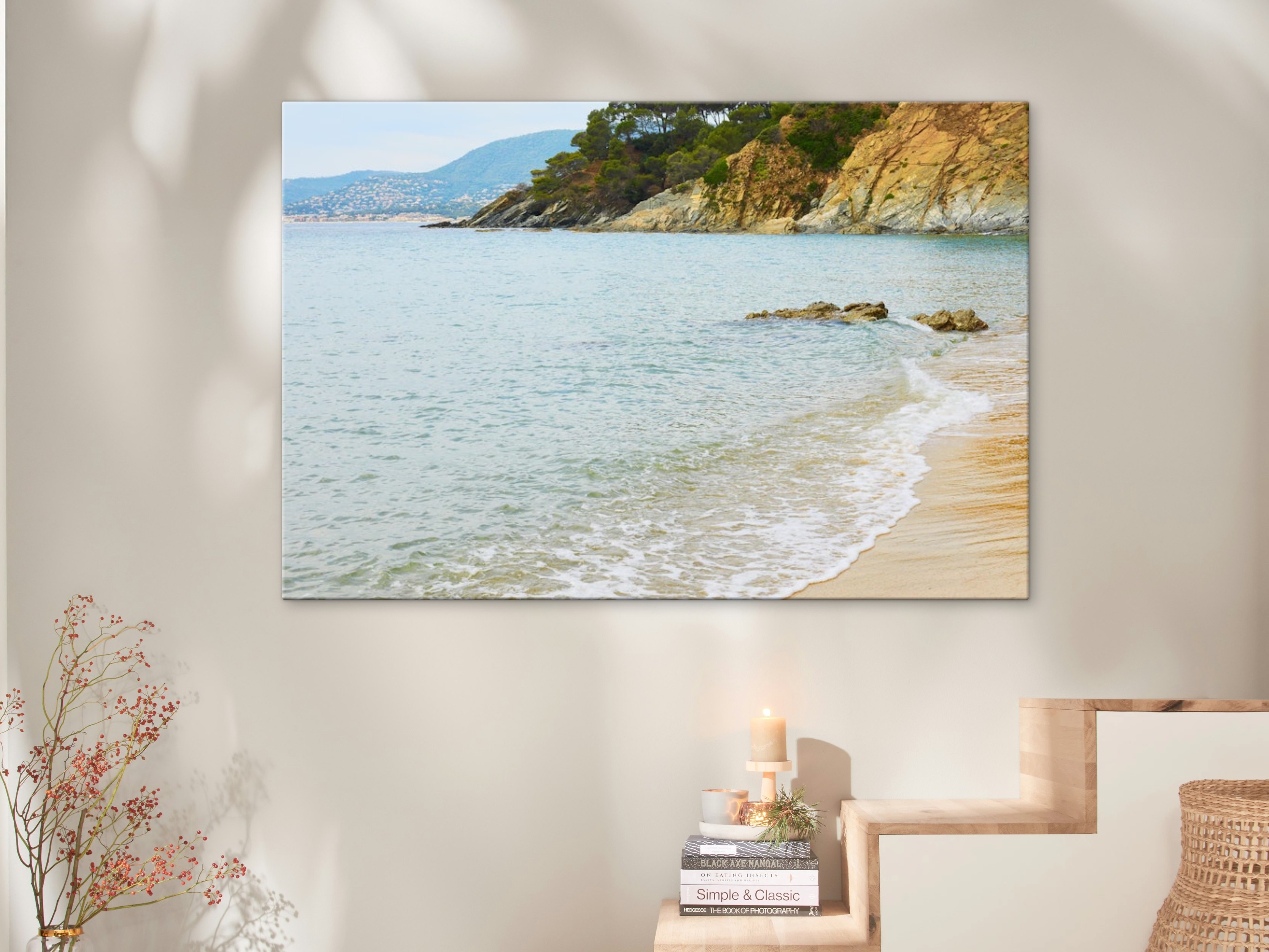 Stampa su tela 120x80 cm con immagine del mare