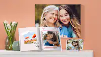 Cadeaux pour la fêtes des grands-mères Divers produits photo personnalisés avec des photos de famille
