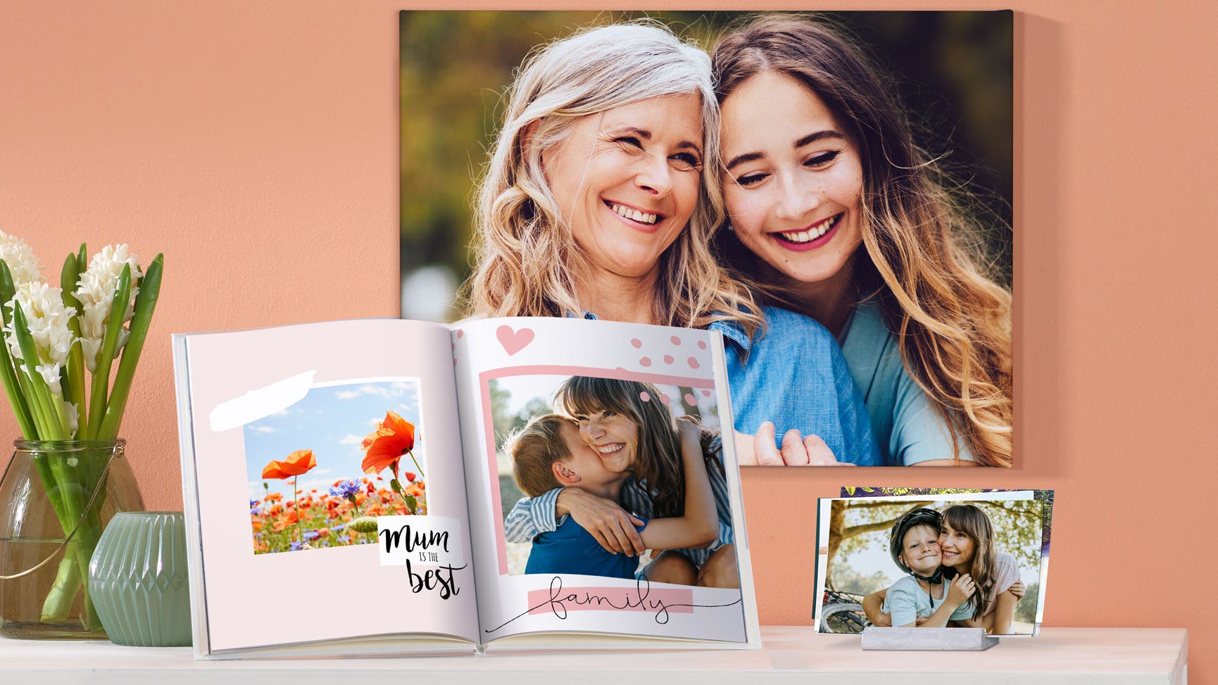 Cadeaux de fête des mères Mélange de produits photo comme cadeaux pour la fête des mères