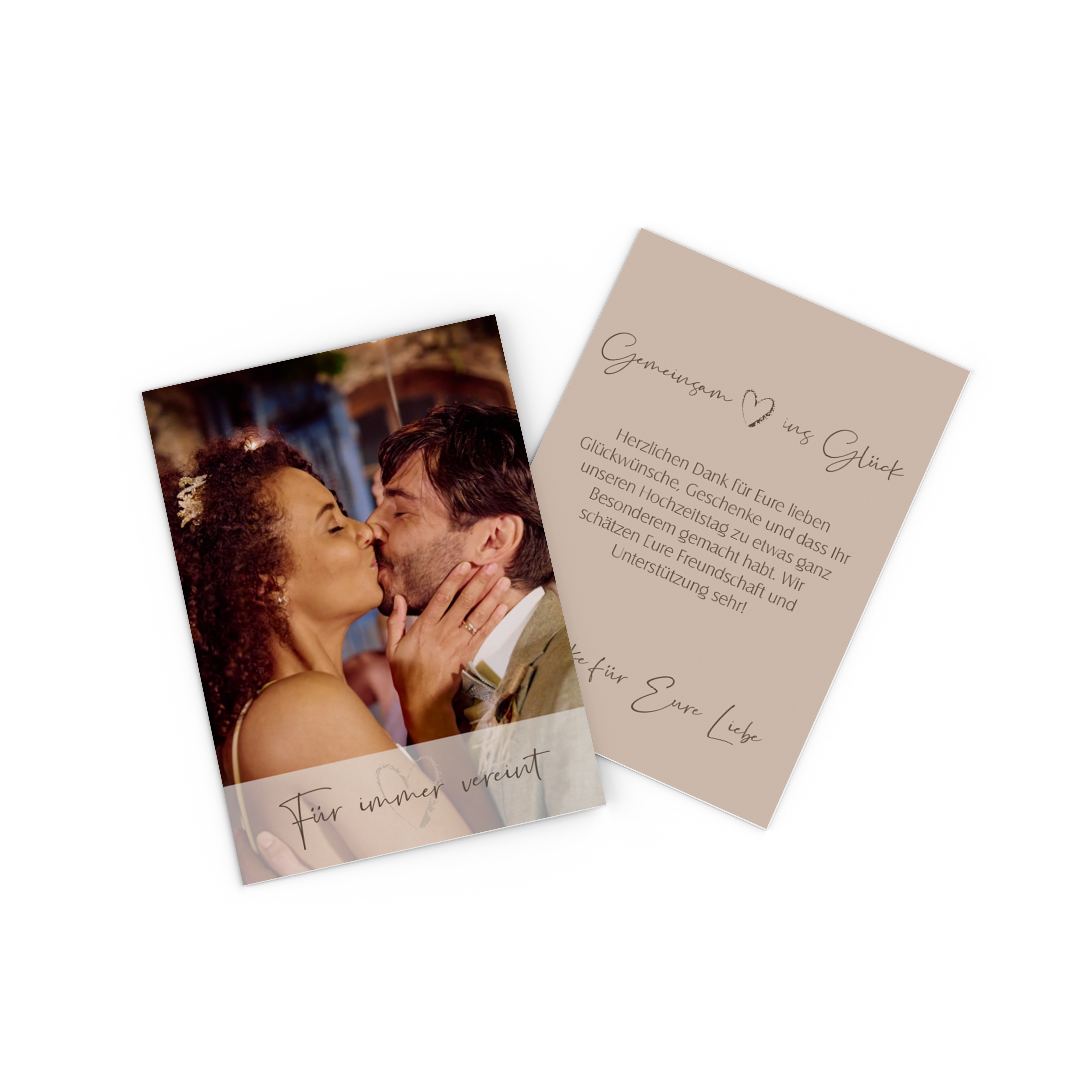 Fotokarte mit Pärchenfoto als Save the Date 