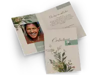 Klappkarte als Einladung zum Geburtstag gestalten mit Blumenmuster als Geburtstagseinladung