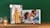 Calendrier de l'Avent personnalisé avec chocolats et des photos d'un couple et d'un enfant