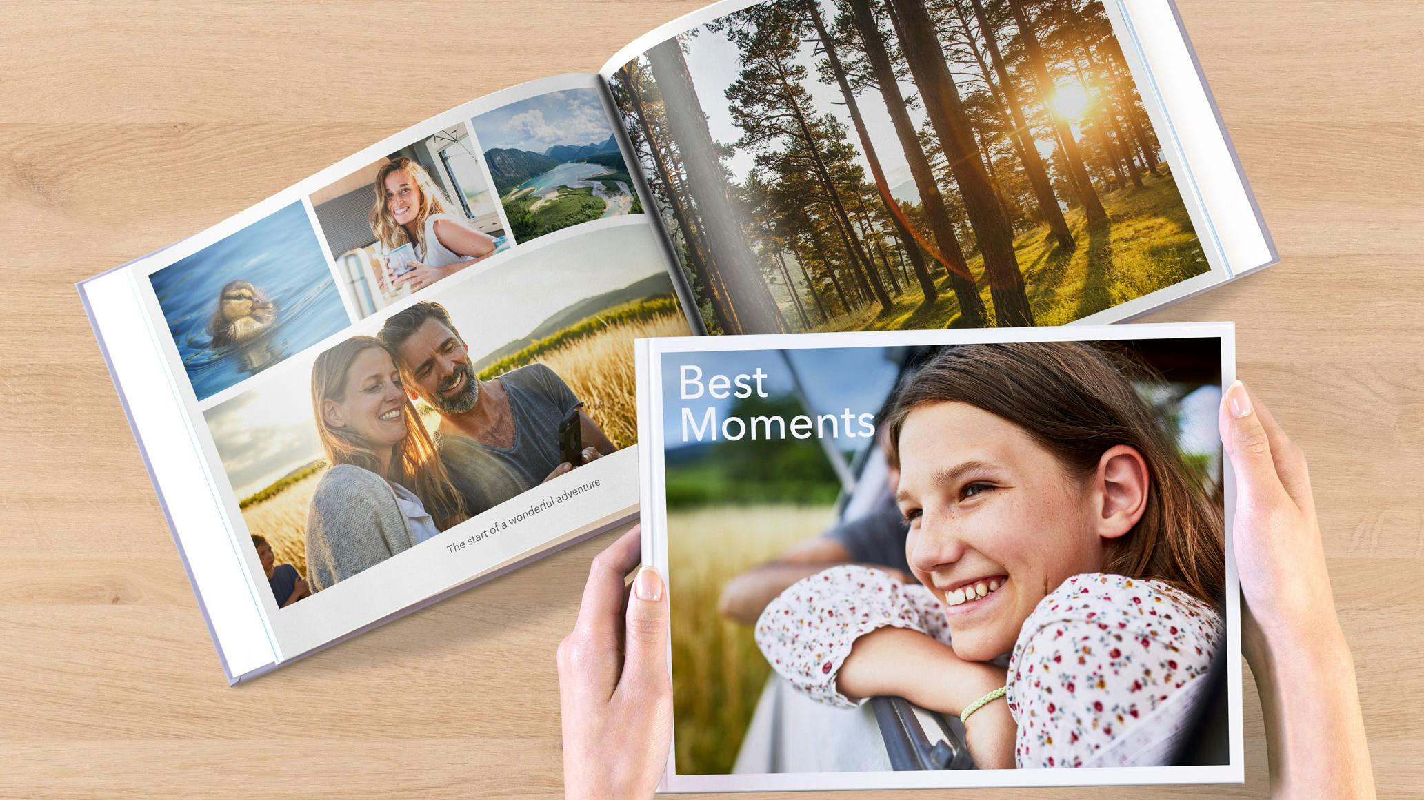 Pixum Fotobuch Pixum Fotobuch im Querformat als Urlaubsfotobuch mit Familienbildern im Sommer
