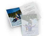 Folded card as a Christmas card Folded card as a Christmas card