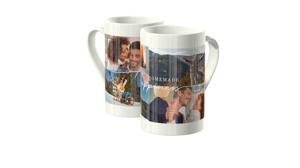 Porzellan-Tasse mit Pärchenbildern