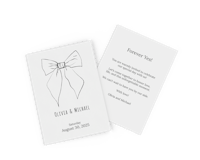 Pide tarjetas de boda personalizadas Tarjeta de invitación de boda con un mensaje personalizado
