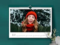Wandkalender A4 ontwerpen Wandkalender in liggend formaat