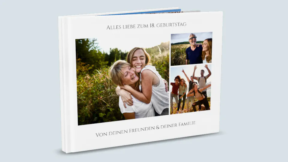 Fotobuch zum 18. Geburtstag mit Design