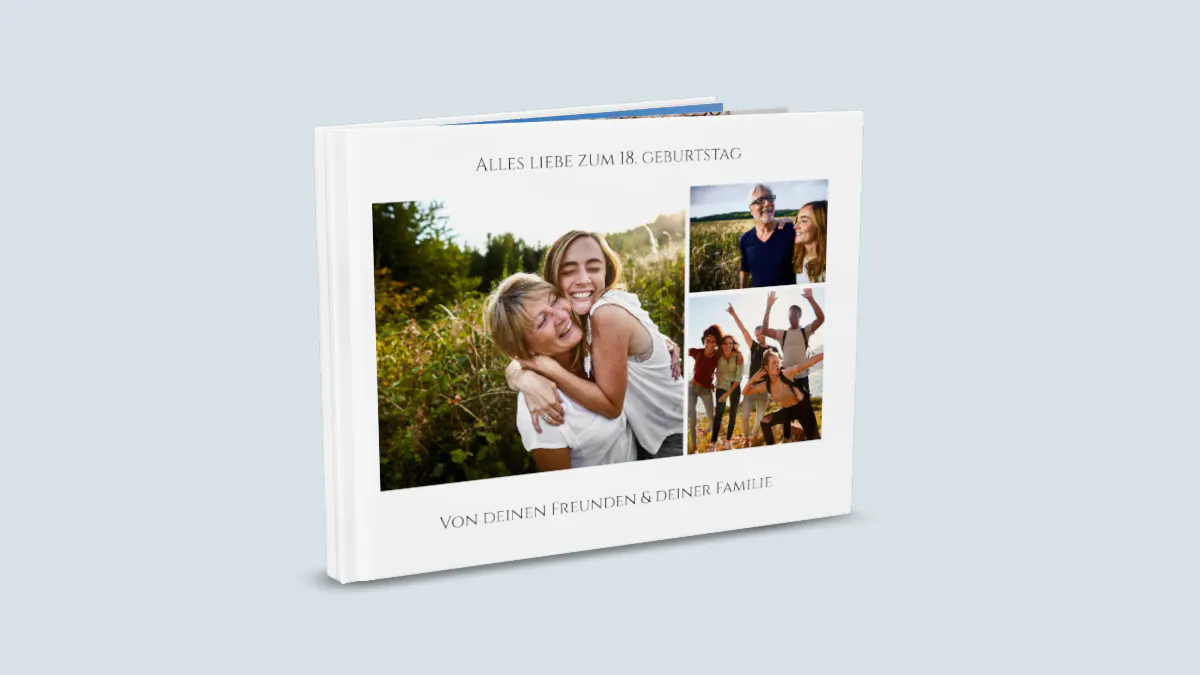 Fotobuch zum 18. Geburtstag mit Design